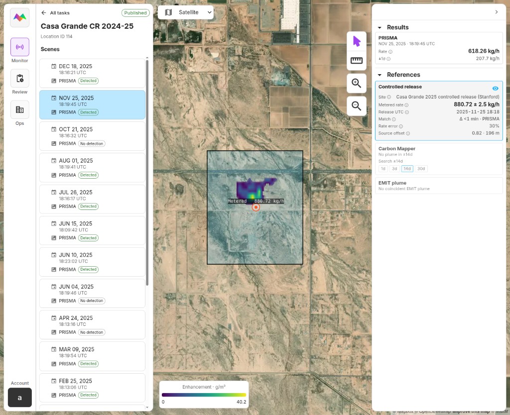 PRISMA controlled-release result at Casa Grande on November 25, 2025